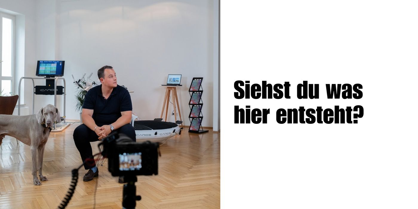 Julian Reich vor der Kamera